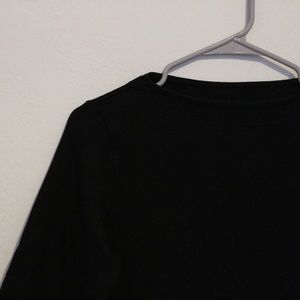 uniqlo / 3/4 sleeve high neck top / black
